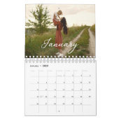 2026 Familie Aangepaste Foto Chic Script Kalender (Jan 2025)