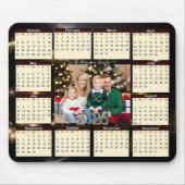  2026 Familie fotokalender nieuwjaar muismatten (Voorkant)