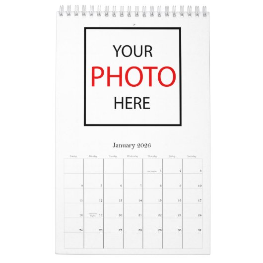 2026 Familiefotokalender / Creëer Your Own Kalender (Jan 2026)