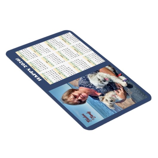 2026 Familiekalender Fotomagneet Magneet (Rechterzijde)