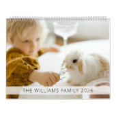 2026 Family Quotes & Funny Sayings Custom Photo Kalender (Hoes)