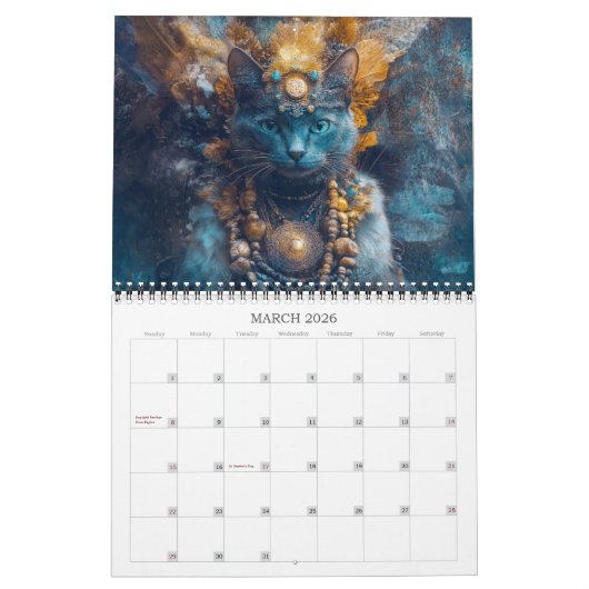 2026 Fantastic Cats 4 Fantasy Art Kalender (Mar 2026)
