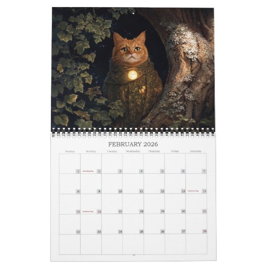 2026 Fantastic Cats 4 Fantasy Art Kalender (Feb 2026)
