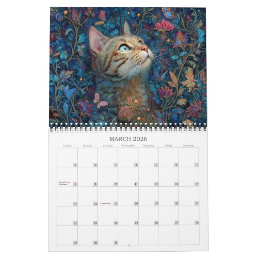 2026 Fantastical Cats 5 Fantasy Art Calendar Kalender (Mar 2026)