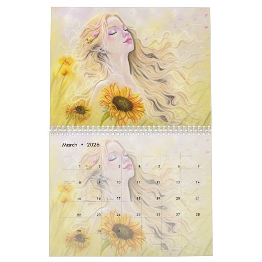2026 Fantasy Art Calendar Kalender (Mar 2026)
