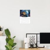 2026 Fantasy Cottage Volle Jaar Muur Kalender Poster (Thuiskantoor)