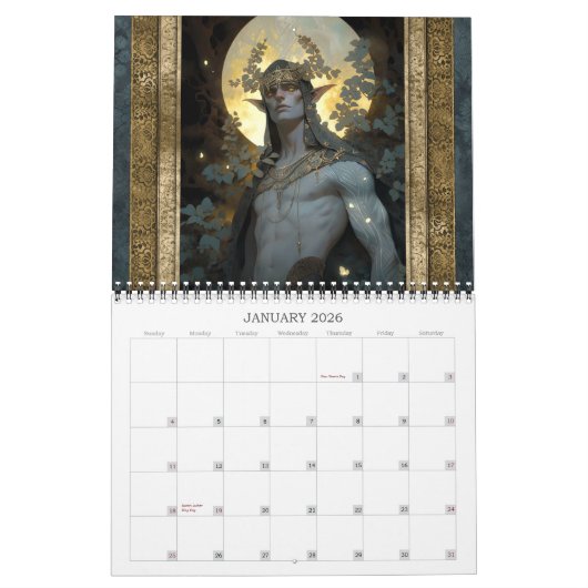 2026 Fantasy Elves Fantasy Art Kalender (Jan 2026)
