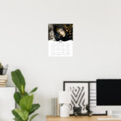 2026 Fantasy Lady Cat Kalender voor hele jaar aan  Poster (Thuiskantoor)