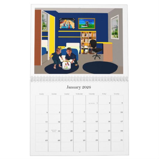 2026 Fantasy One Year Calendar Kalender (Jan 2026)