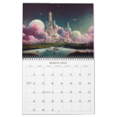 2026 Fantasy Toekomst Surrealistische Steden Kalen Kalender (Mar 2026)