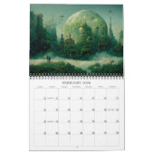 2026 Fantasy Toekomst Surrealistische Steden Kalen Kalender (Feb 2026)