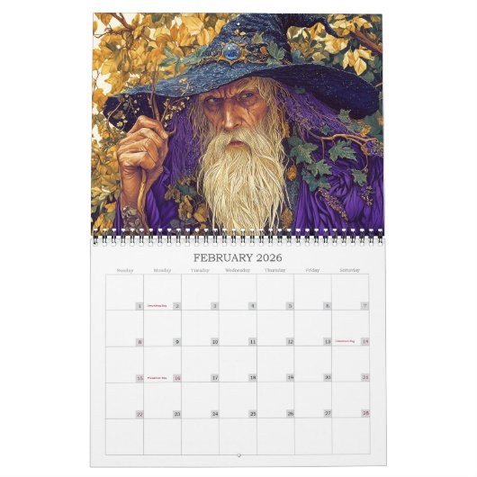 2026 Fantasy World Fantasy Art Kalender (Feb 2026)