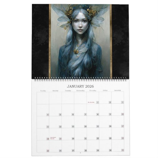 2026 Feeën & Fae 1 Fantasy Art Kalender (Jan 2026)