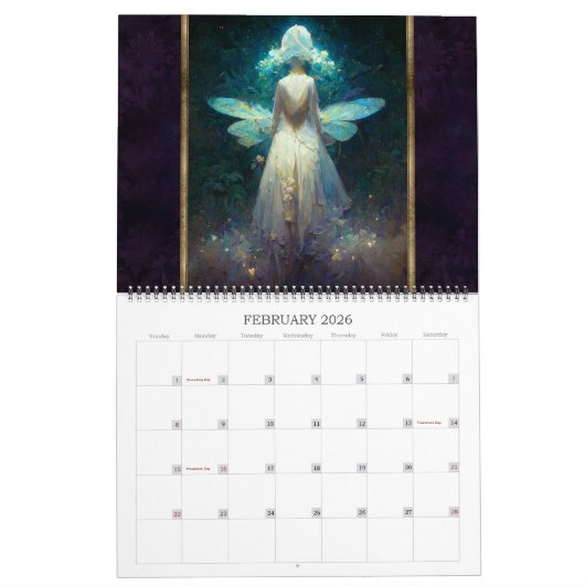 2026 Feeën & Fae 1 Fantasy Art Kalender (Feb 2026)