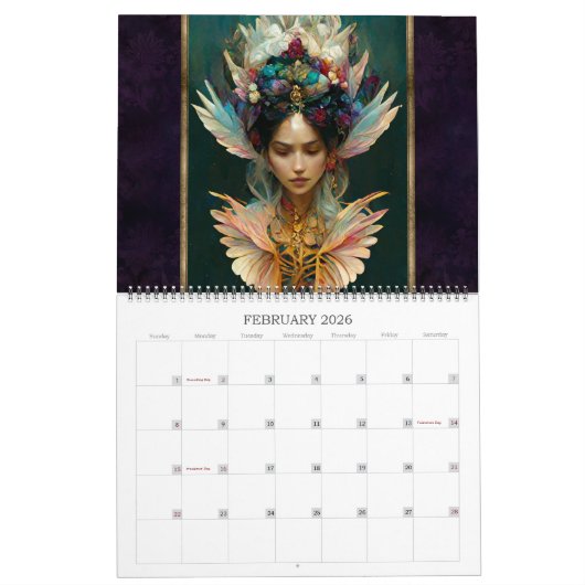 2026 Feeën & Fae 3 Fantasy Art Kalender (Feb 2026)