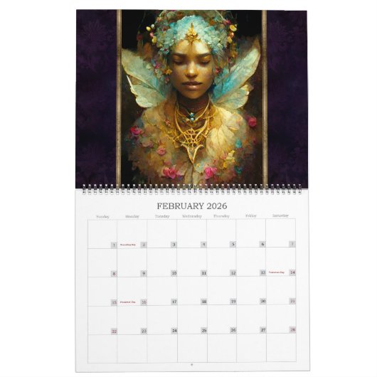 2026 Feeën & Fae 4 Fantasy Art Kalender (Feb 2026)