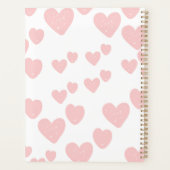 2026 Feminine Planner | Soft Pink Hearts & Elegant (Achterkant)