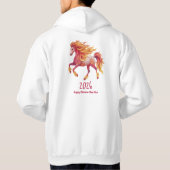2026 Fiery Horse – Happy Chinese New Year Hoodie (Achterkant)