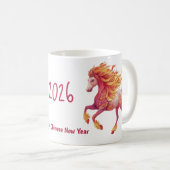 2026 Fiery Horse – Happy Chinese New Year Koffiemok (Voorkant rechts)
