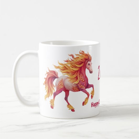 2026 Fiery Horse – Happy Chinese New Year Koffiemok (Links)