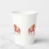 2026 Fiery Horse – Happy Chinese New Year Papieren Bekers (Rechts)