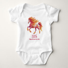 2026 Fiery Horse – Happy Chinese New Year Romper