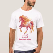 2026 Fiery Horse – Happy Chinese New Year T-shirt (Voorkant)