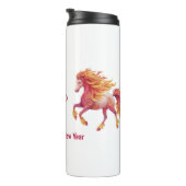 2026 Fiery Horse – Happy Chinese New Year Thermosbeker (Geroteerd rechts)