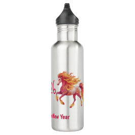2026 Fiery Horse – Happy Chinese New Year Waterfles