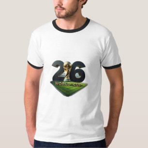 2026 FIFA Wereldbeker Logo met Trofee – Officieel T-shirt