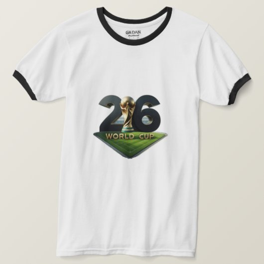 2026 FIFA World Cup Logo with Trophy – Official T-shirt (Design voorkant)