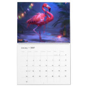 2026 Flamingo Flair Muurkalender Kalender (Jan 2027)