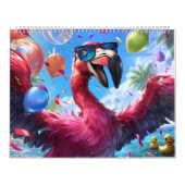 2026 Flamingo Flair Muurkalender Kalender (Hoes)