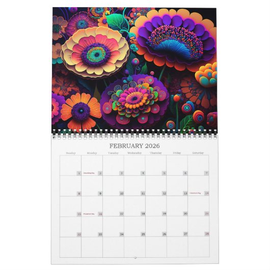 2026 Flower Magic Gestileerde Bloemen Kunstkalende Kalender (Feb 2026)