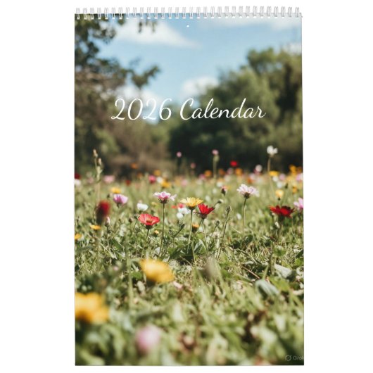 2026 Flowers Calendar (Images created by Grok) Kalender (Hoes)