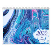 2026 Fluid Abstract Art Calendar Kalender (Hoes)