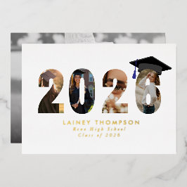 2026 Folie Typografie 4 Afbeelding Afstuderen  Uitnodiging