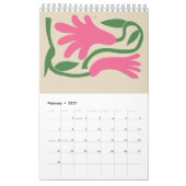 2026 Folk Art Bloem Wilde Bloem Cottageco kalender (Feb 2027)
