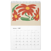 2026 Folk Art Bloem Wilde Bloem Cottageco kalender (Jan 2027)
