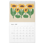 2026 Folk Art Bloem Wilde Bloem Cottageco kalender (Mar 2027)