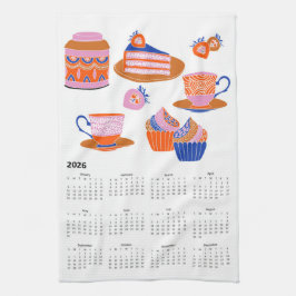 2026 Folk Art Cottagecore Afternoon Tea Kalender Theedoek