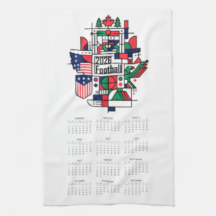 2026 Football Kalender Verenigde Staten, Canada Theedoek