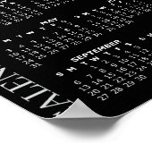 2026 Foto-agendasjabloon, Groot / Zwart Poster (Hoek)