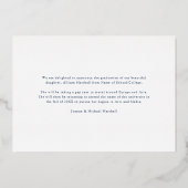 2026 Foto Marine Zilveren Afstuderen Aankondiging (Achterkant)