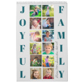 2026 Fotocollage Familie Eenvoudige creëer Uw Eige Kalender (Hoes)