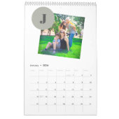 2026 Fotocollage Familie Eenvoudige creëer Uw Eige Kalender (Jan 2026)