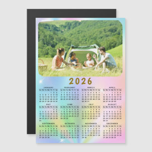 2026 Fotokalender Magnet Holographic Ombre