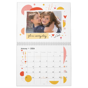2026 Fotokalender Motiverend: Schijn elke dag Kalender