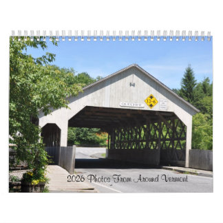 2026 foto's van rond Vermont Kalender