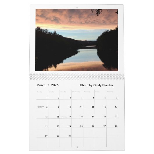 2026 Franklin Pierce Lake Kalender (Mar 2026)